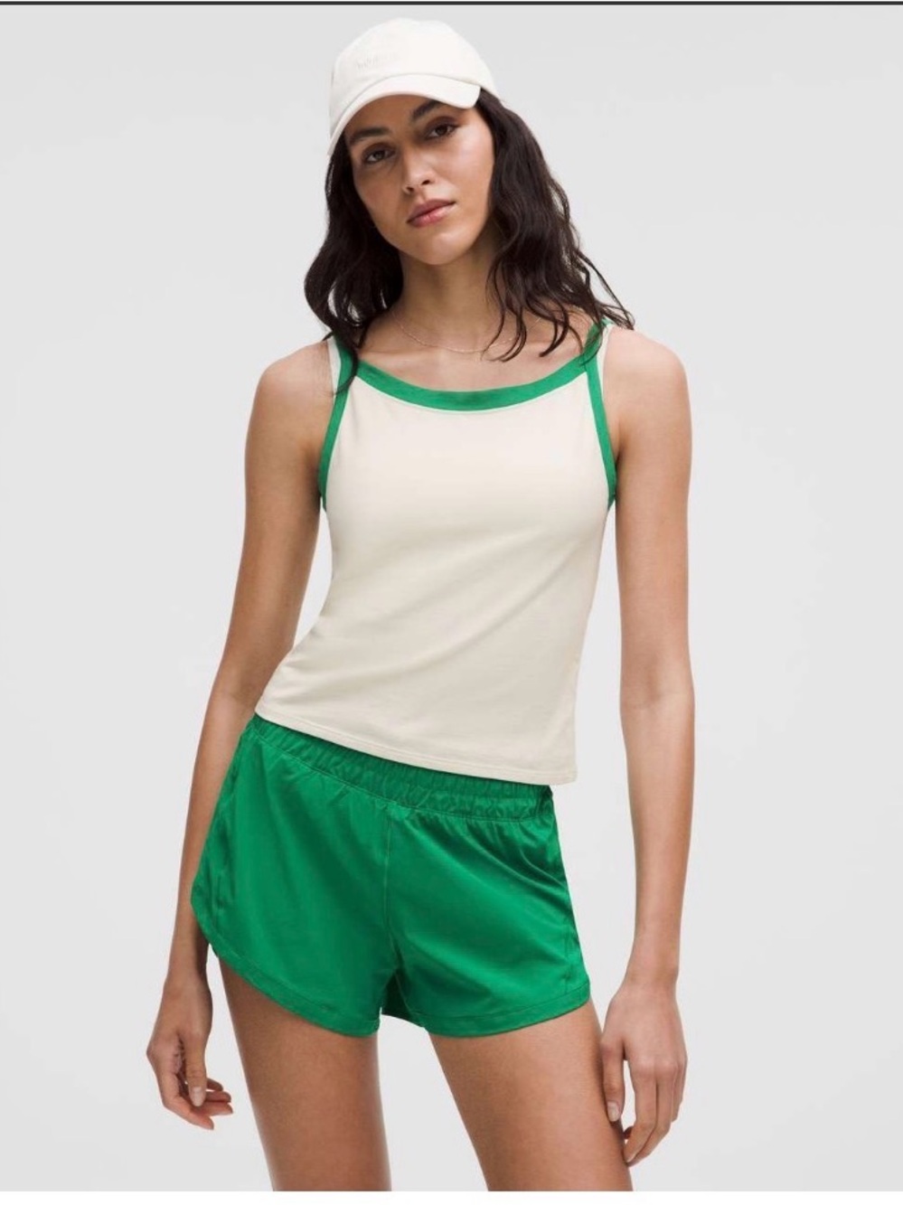 💚 Lululemon Organic Cotton High-Neck Ringer Tank XL